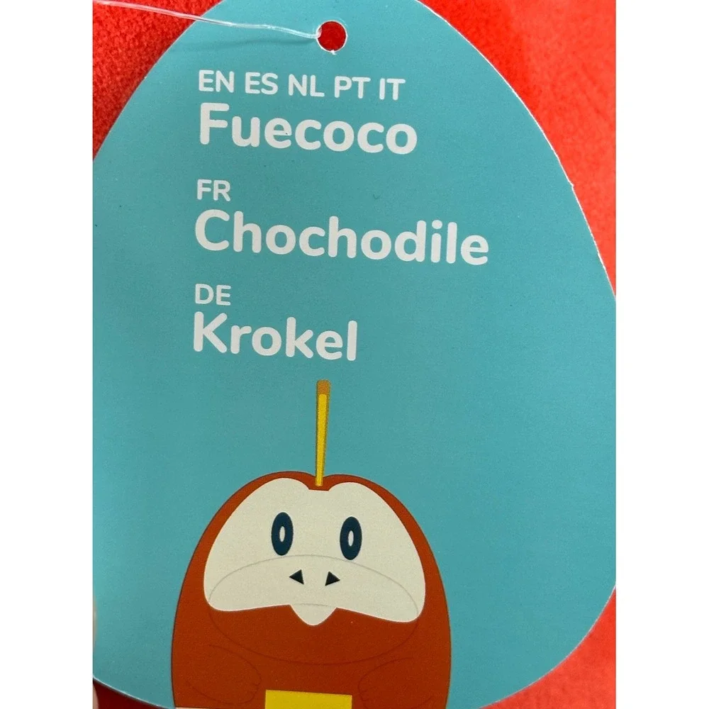 Pokemon Squishmallows Fuecoco Plush 10 Inch Red Fire Crocodile Jazwares‎ 2024
